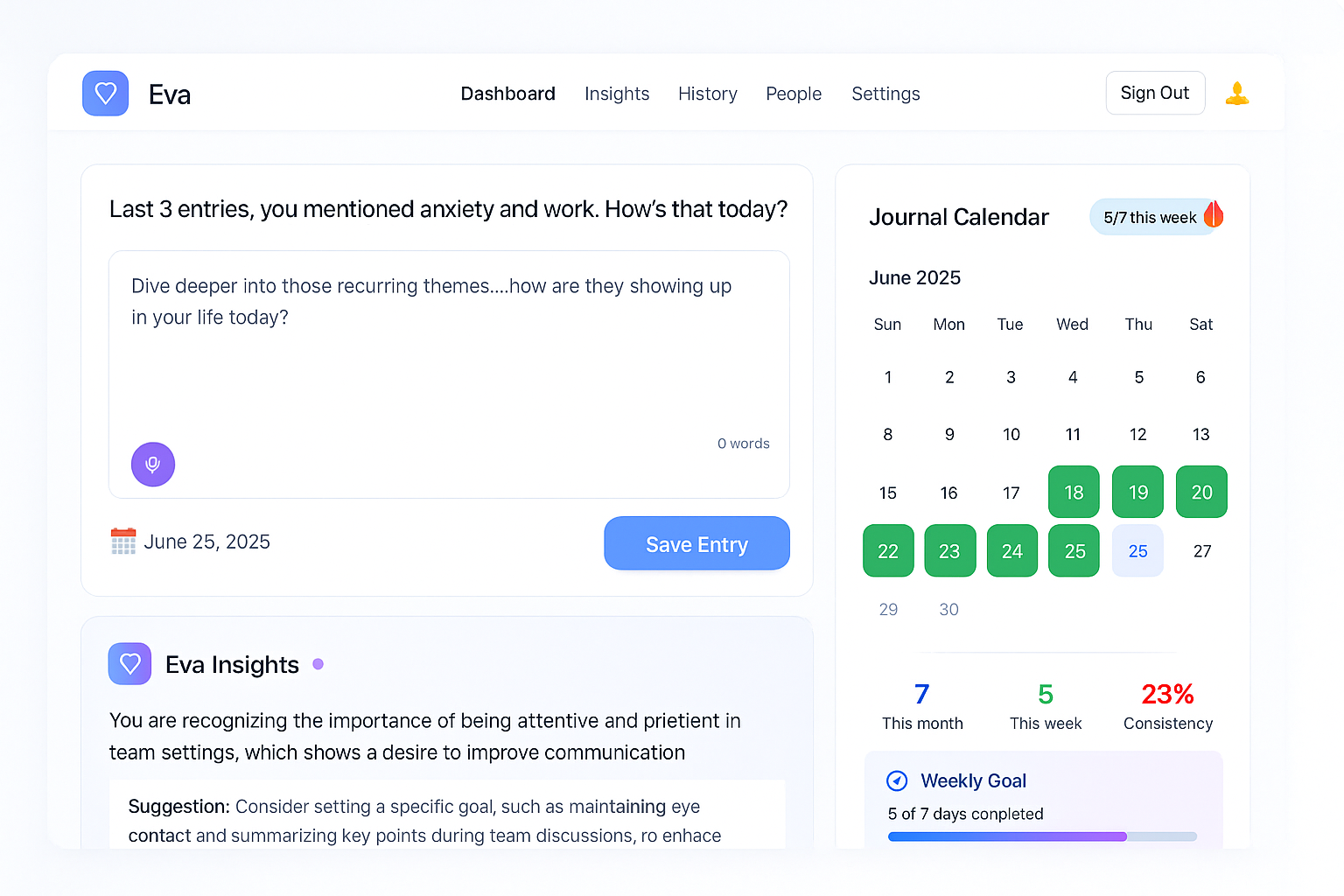 EVA Journal - Простой, чистый, личный медиа 2