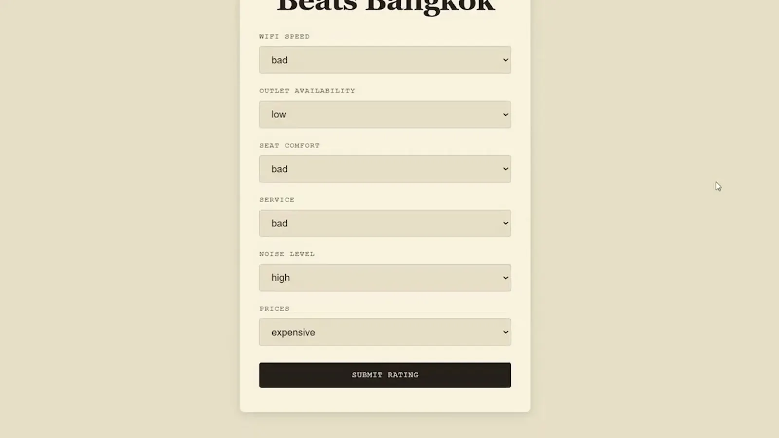 Cafe List screenshot 1 (video preview)