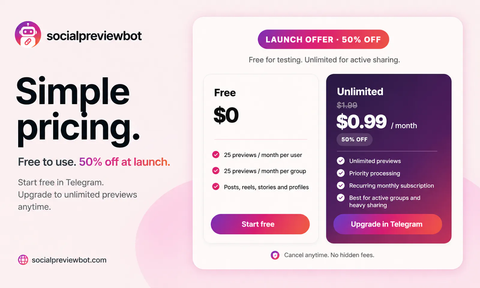 SocialPreviewBot screenshot 2