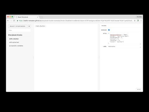 Storybook Knobs - Cool way to edit React props gallery image