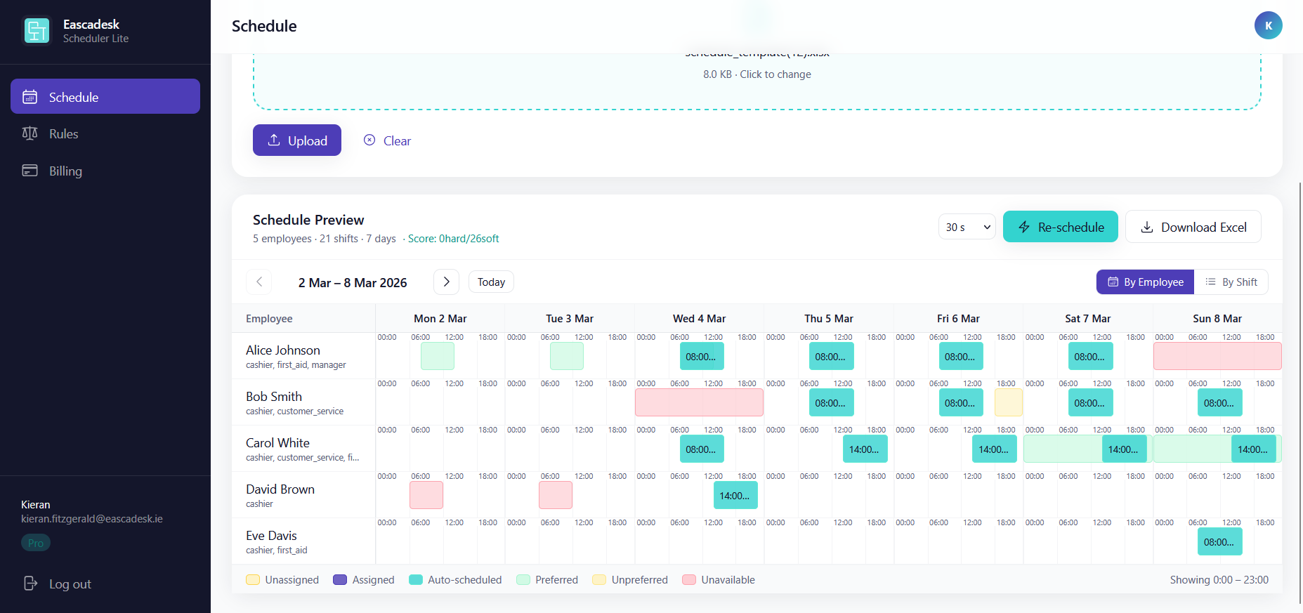 Eascadesk Scheduler Lite