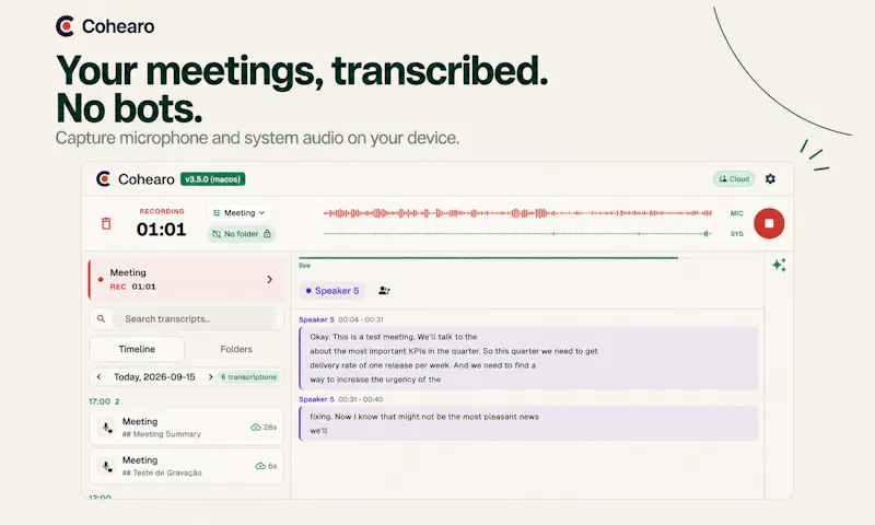 Cohearo screenshot 2