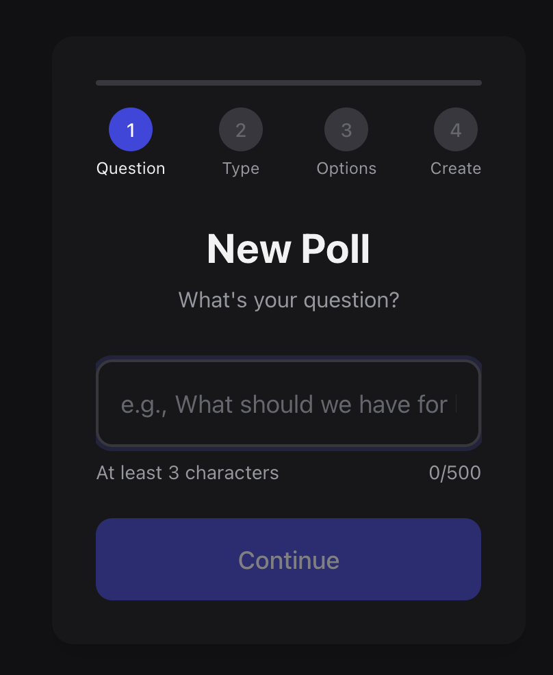 QR Poll - Screenshot 2 showing product features and functionality
