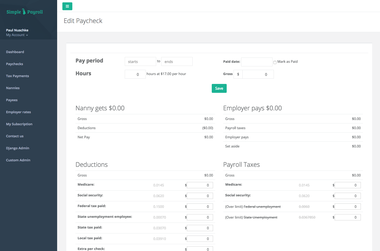 Simple Nanny Payroll gallery image