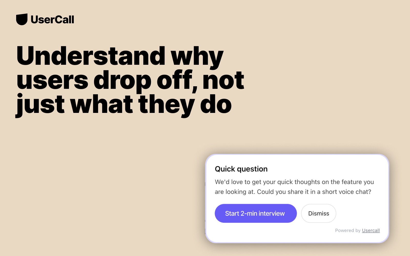 Usercall Triggers - Main product screenshot demonstrating key features and user interface