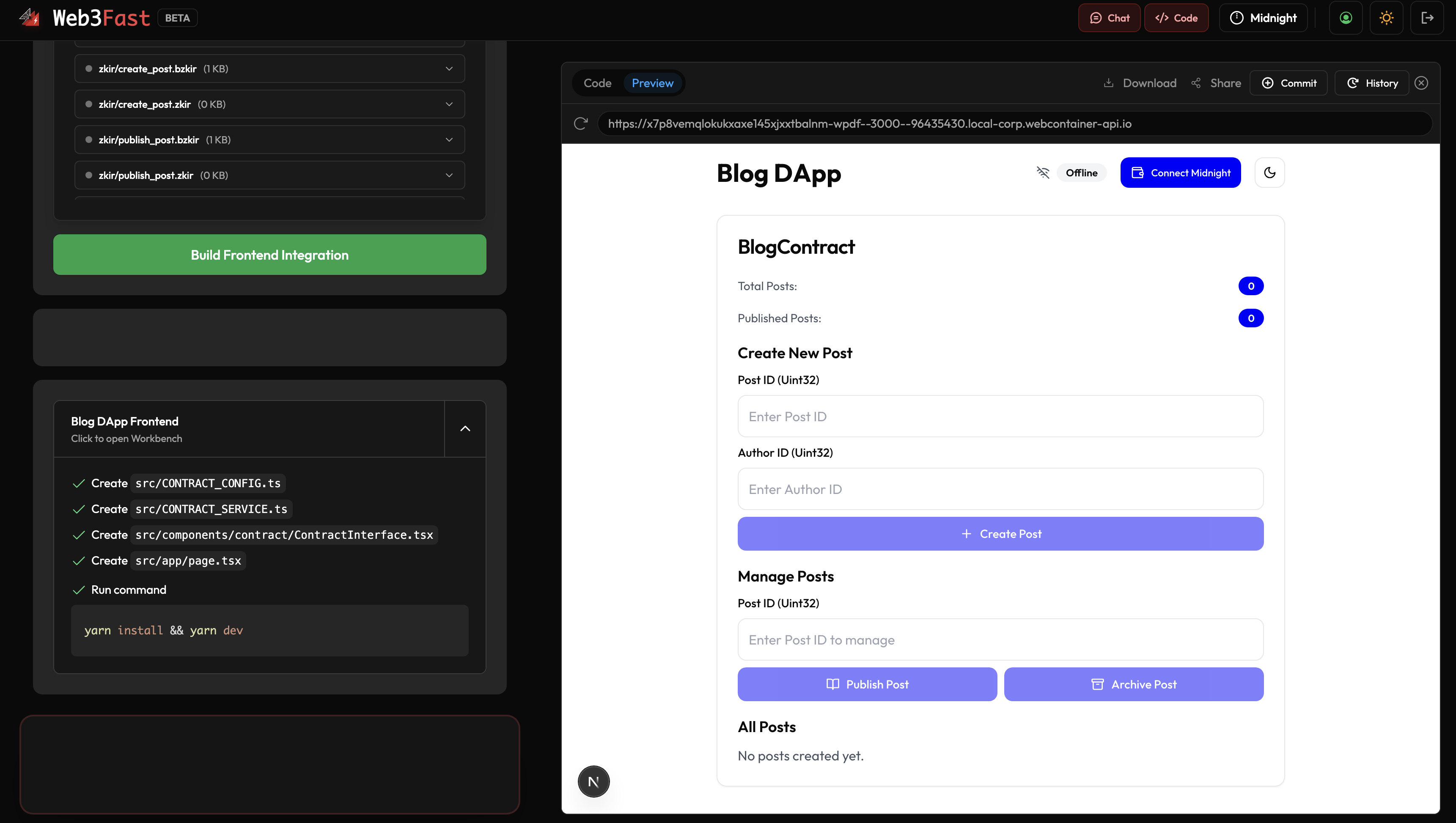 Web3Apps'ı tek bir istemde oluşturun. medya 4