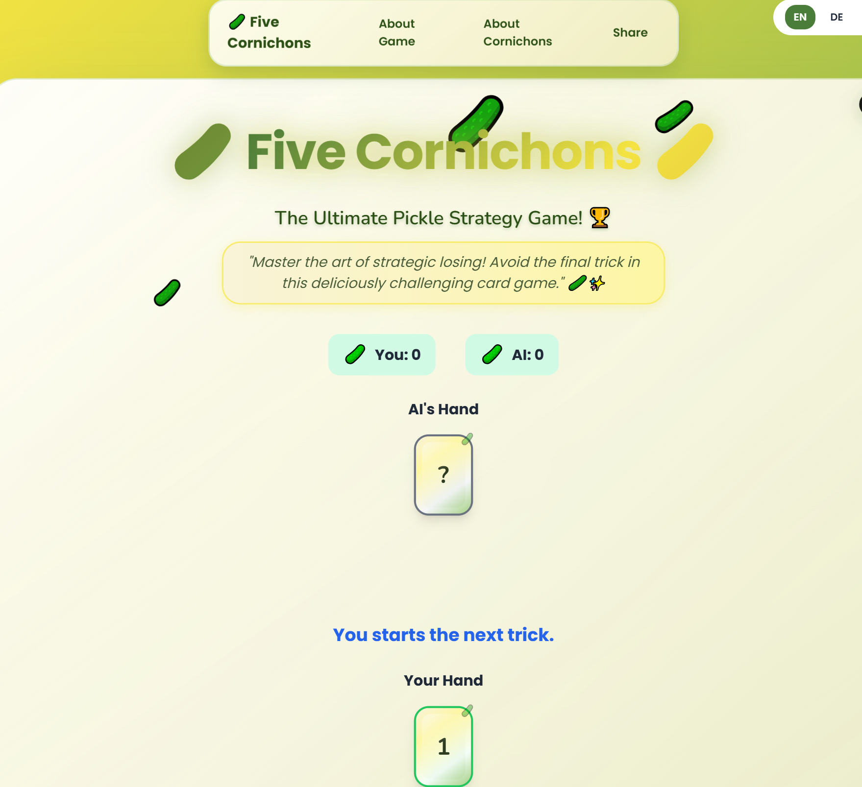 Média Five Cornichons - Jeu de cartes nordiques classiques, maintenant jouable en ligne gratuitement 3
