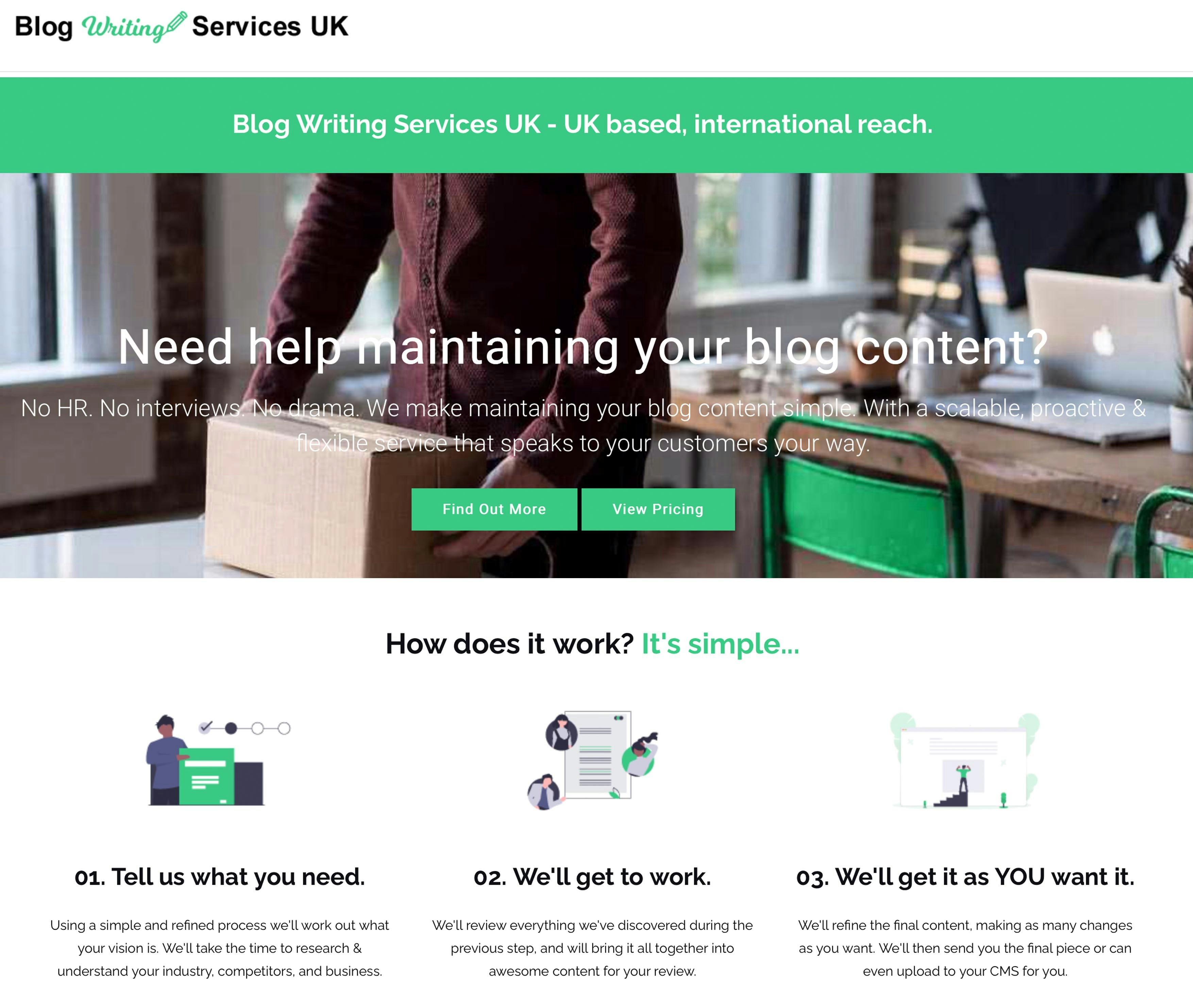 Blog Writing Services UK gallery image