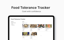 Food Tolerance Tracker for Notion media 1