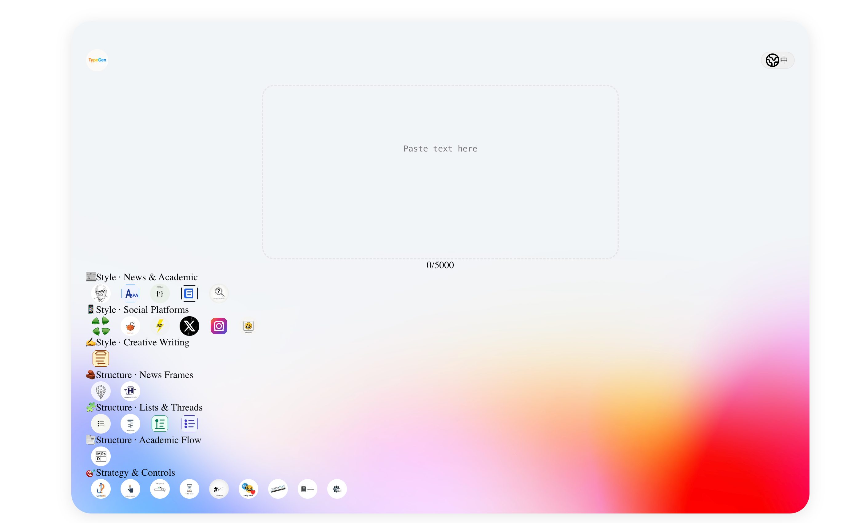 Média Gars - AI à glisser-déposer qui se réécrit en 28 styles 1