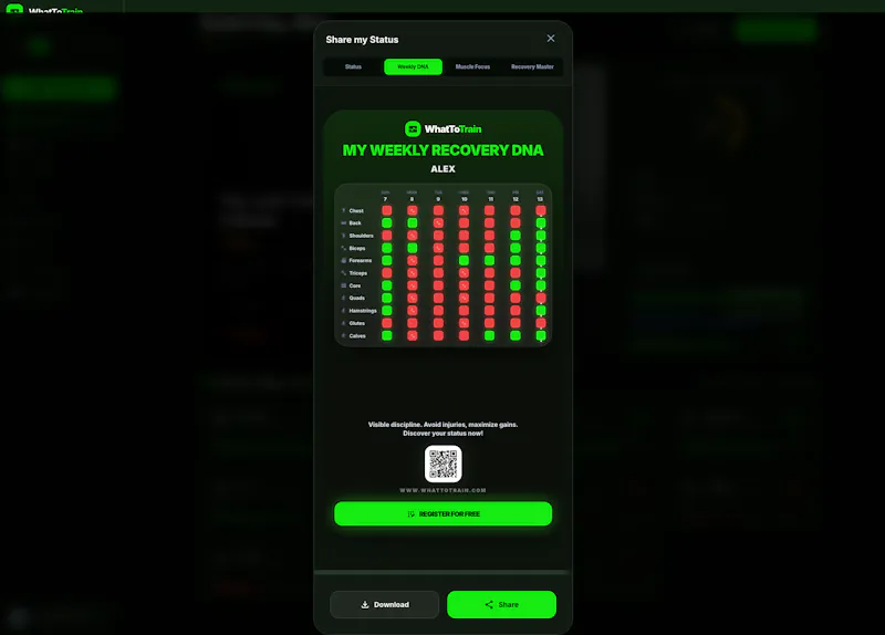 WhatToTrain screenshot 5