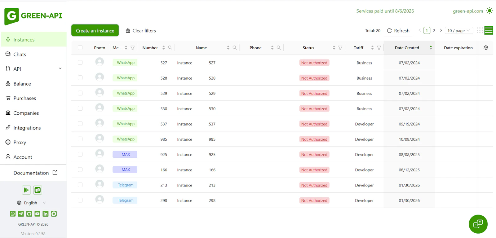 GREEN-API Service screenshot 5