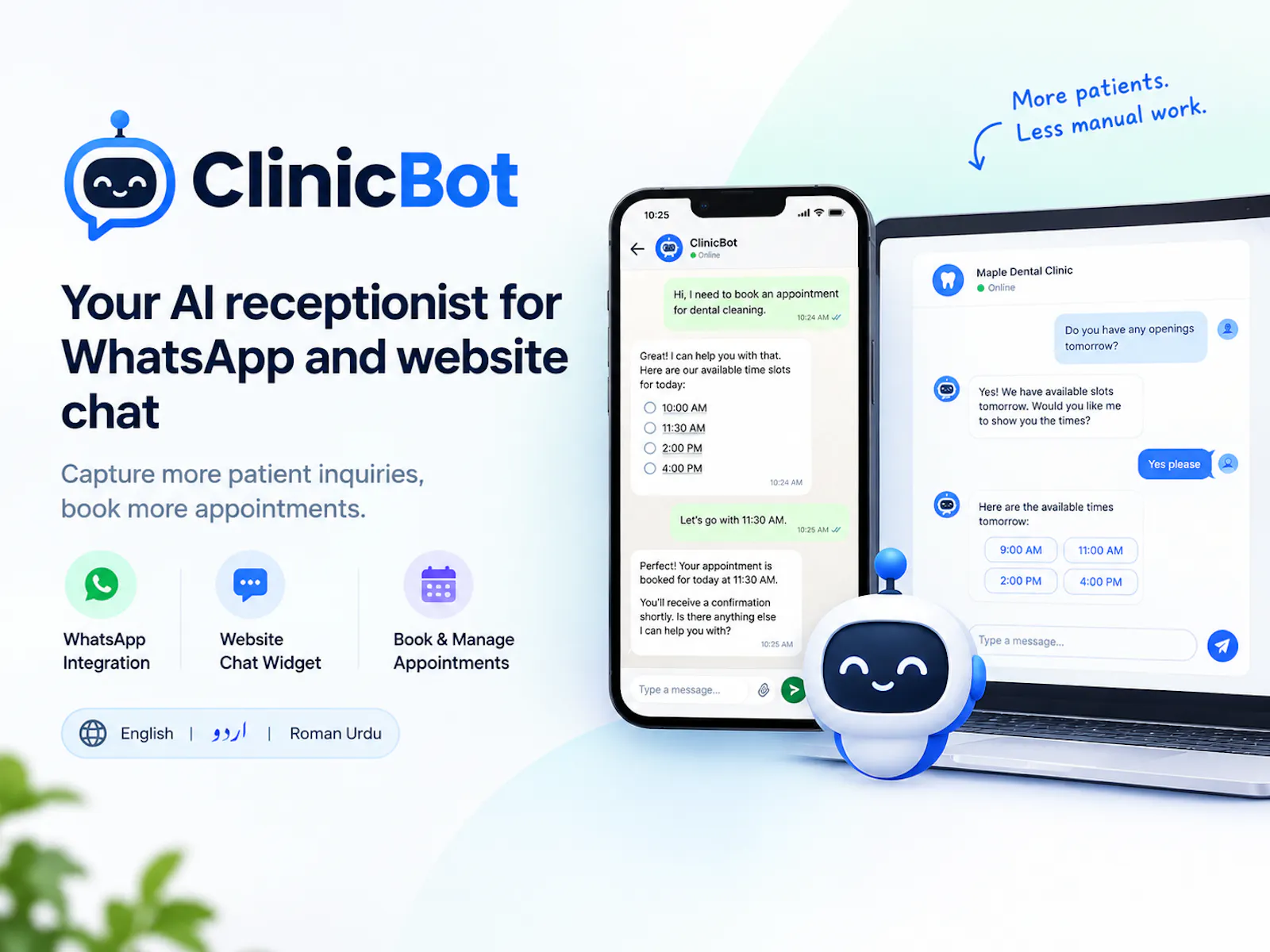 ClinicBot screenshot 1
