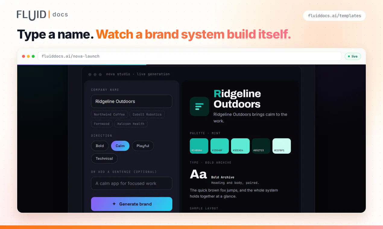 FluidDocs Templates gallery image