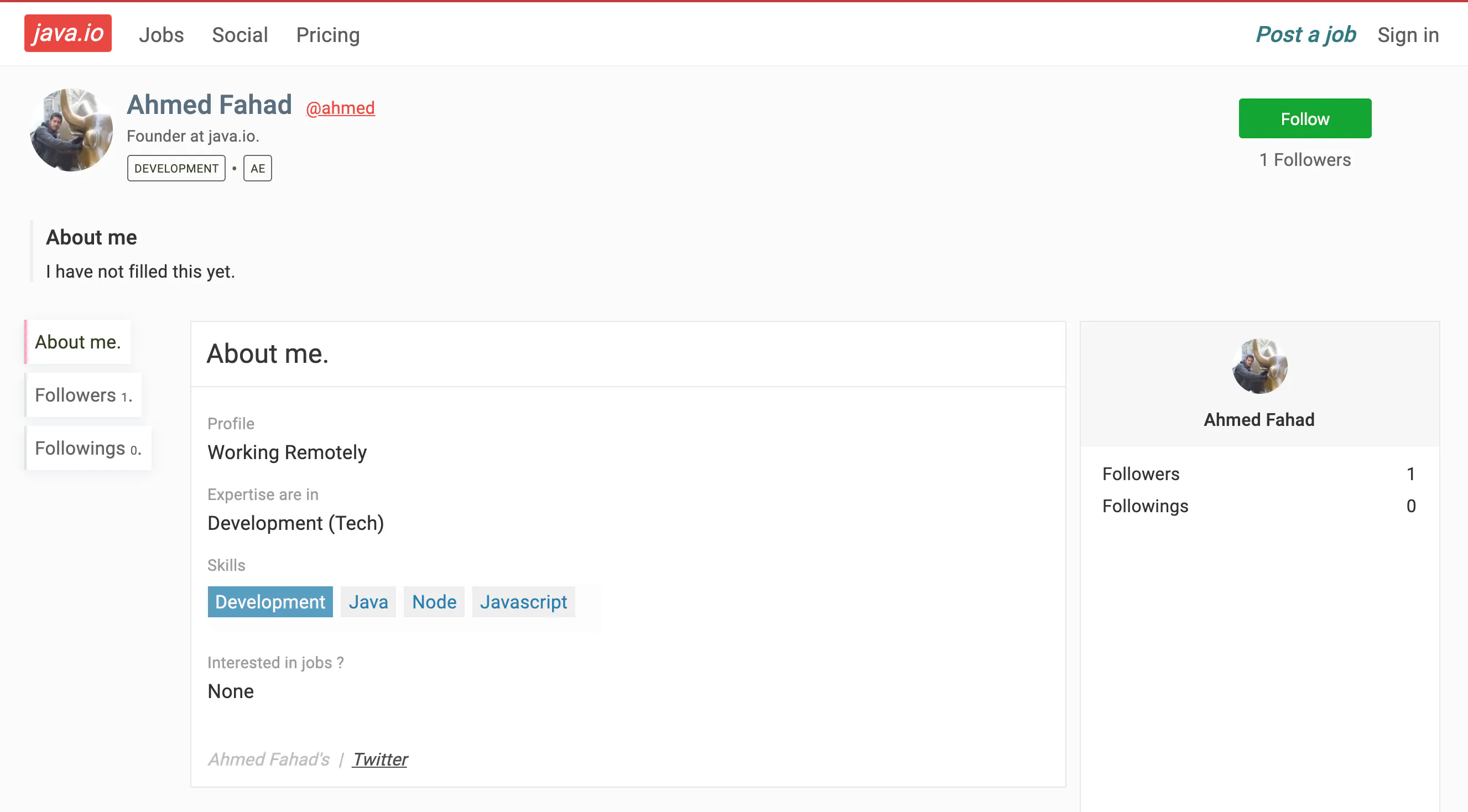 Java.io : Remote Jobs & Social Platform gallery image