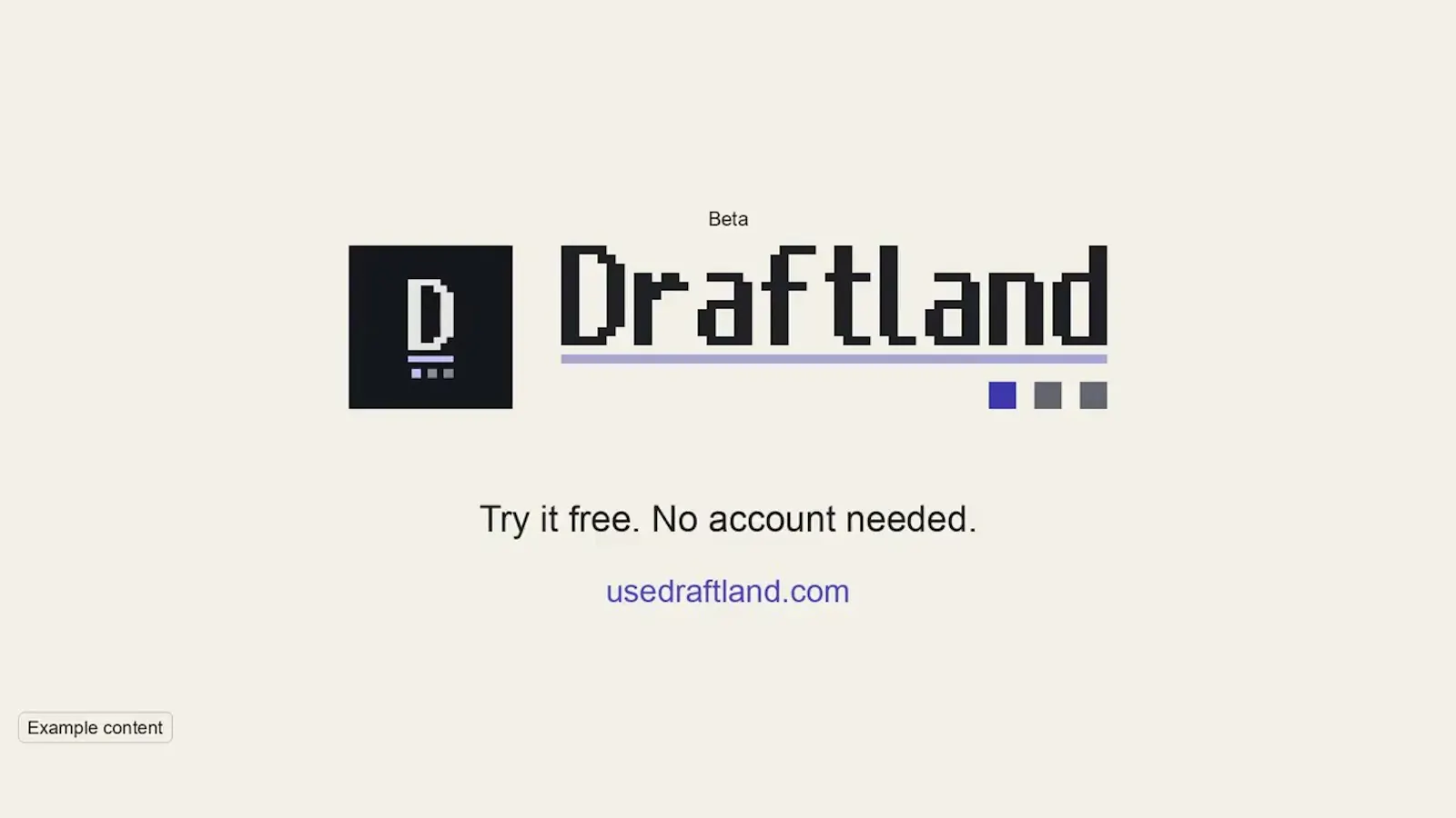 Draftland screenshot 1 (video preview)