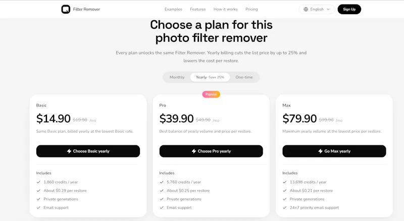 Filter Remover screenshot 2