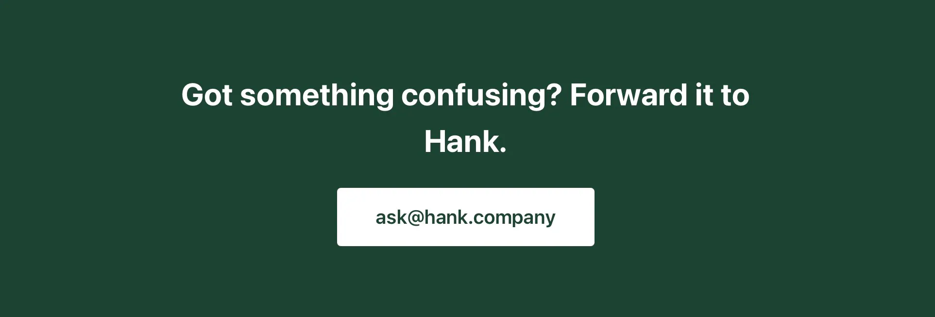 just ask Hank gallery image
