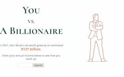 You Vs. A Billionaire media 1