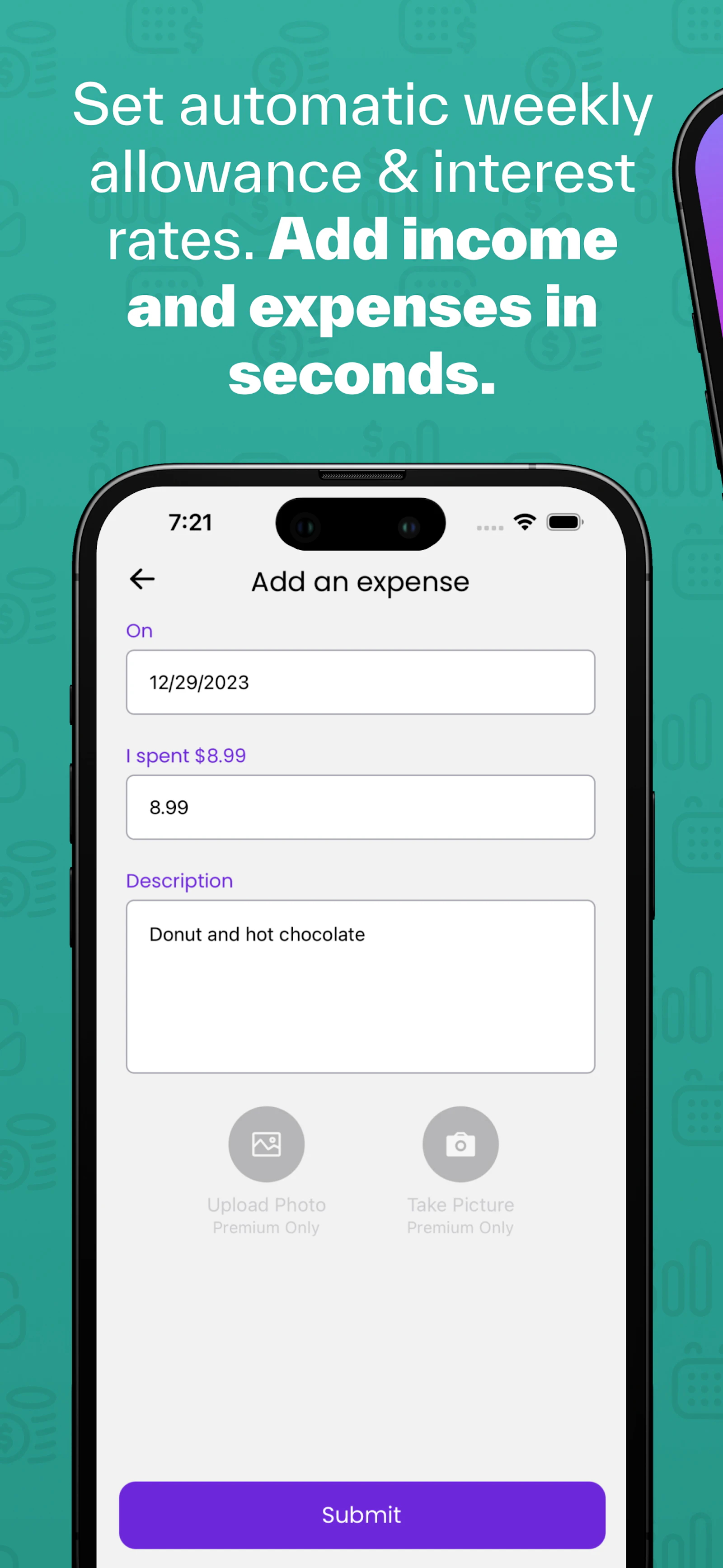 Unsquander - kid allowance tracker screenshot 3