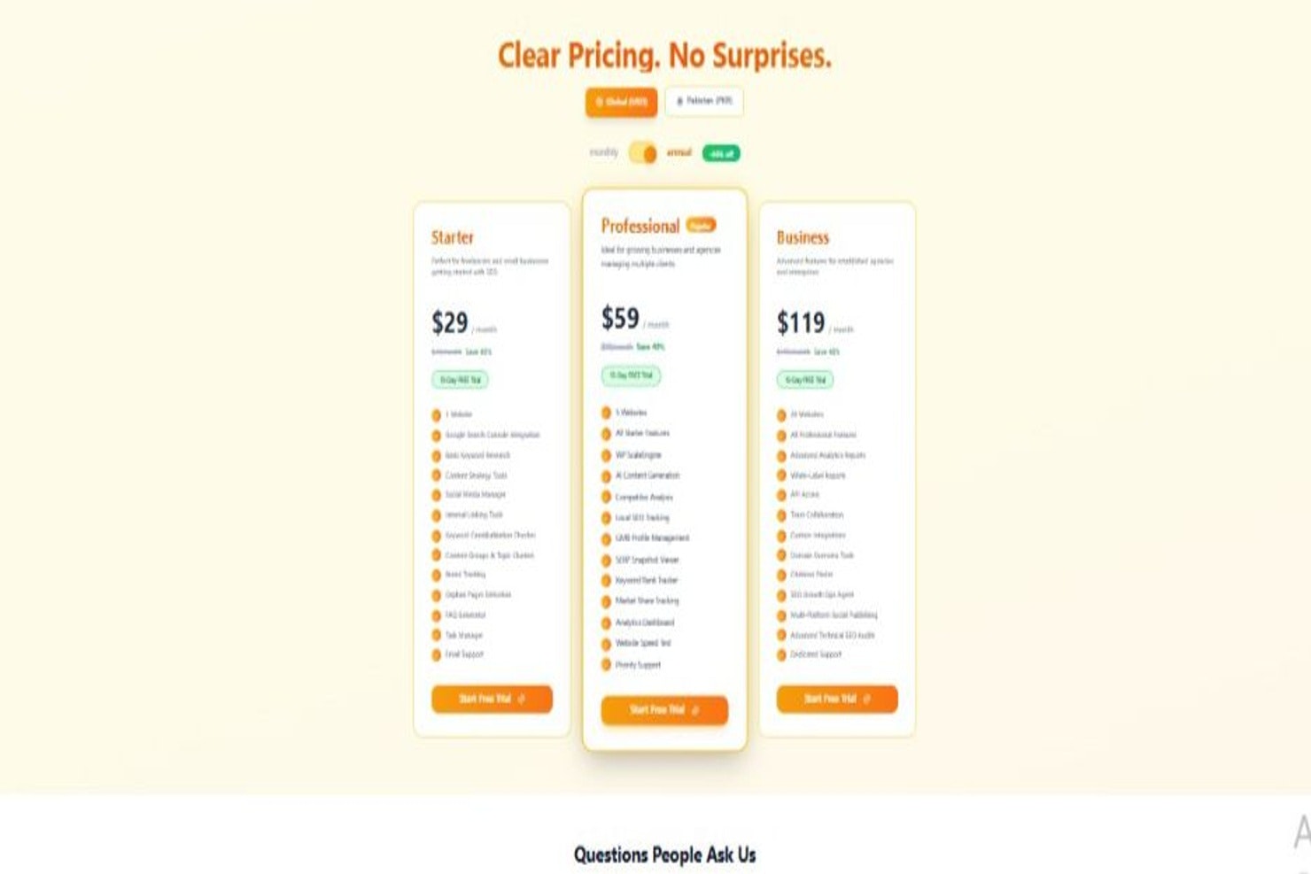 SEOScaleUp - Screenshot 4 showing product features and functionality