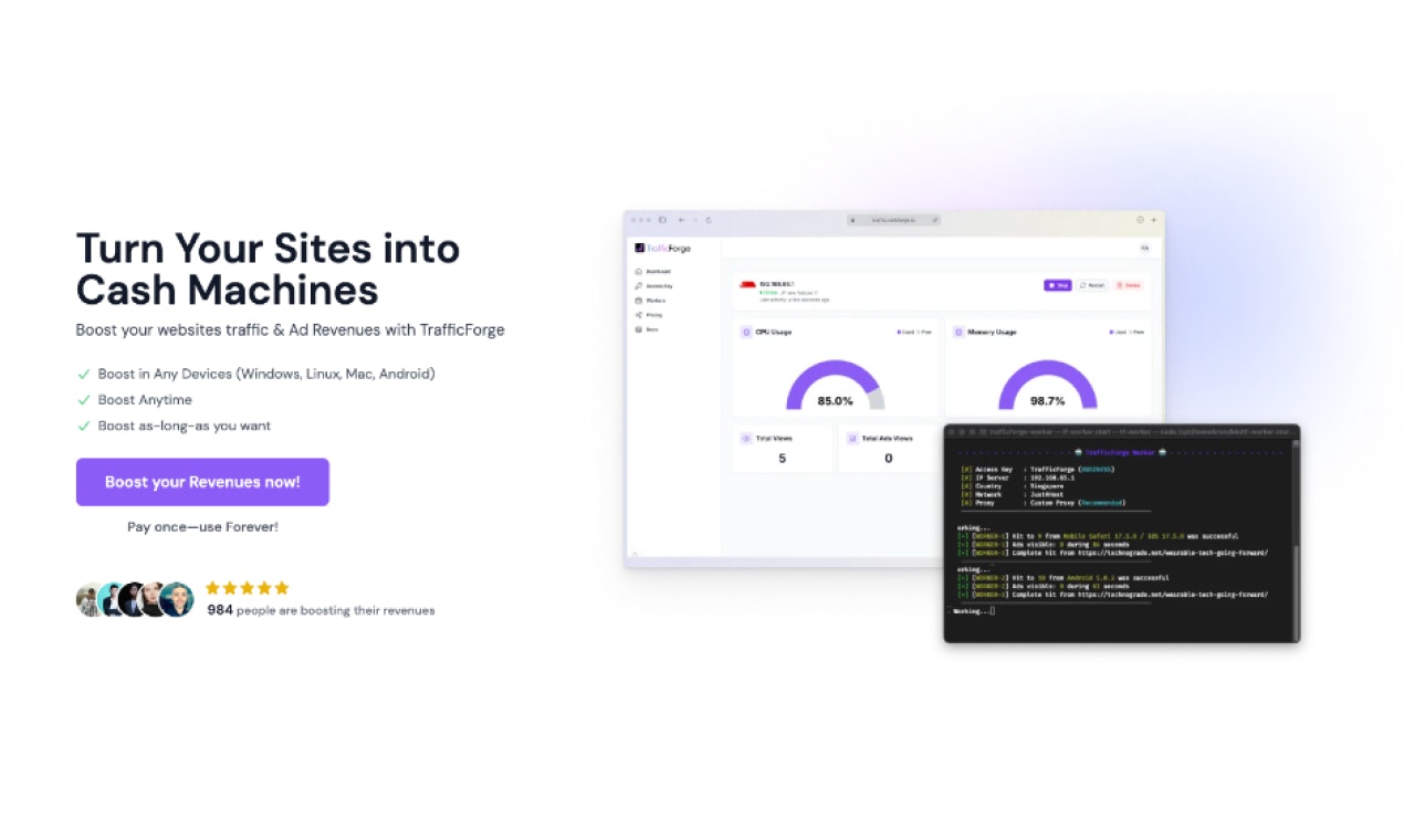 Média Trafforge - Transformez vos sites en distributeur de billets 1