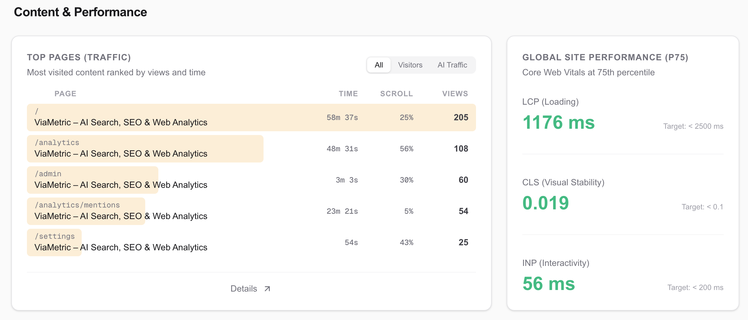 ViaMetric gallery image