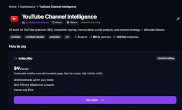 YouTube Channel Intelligence gallery image