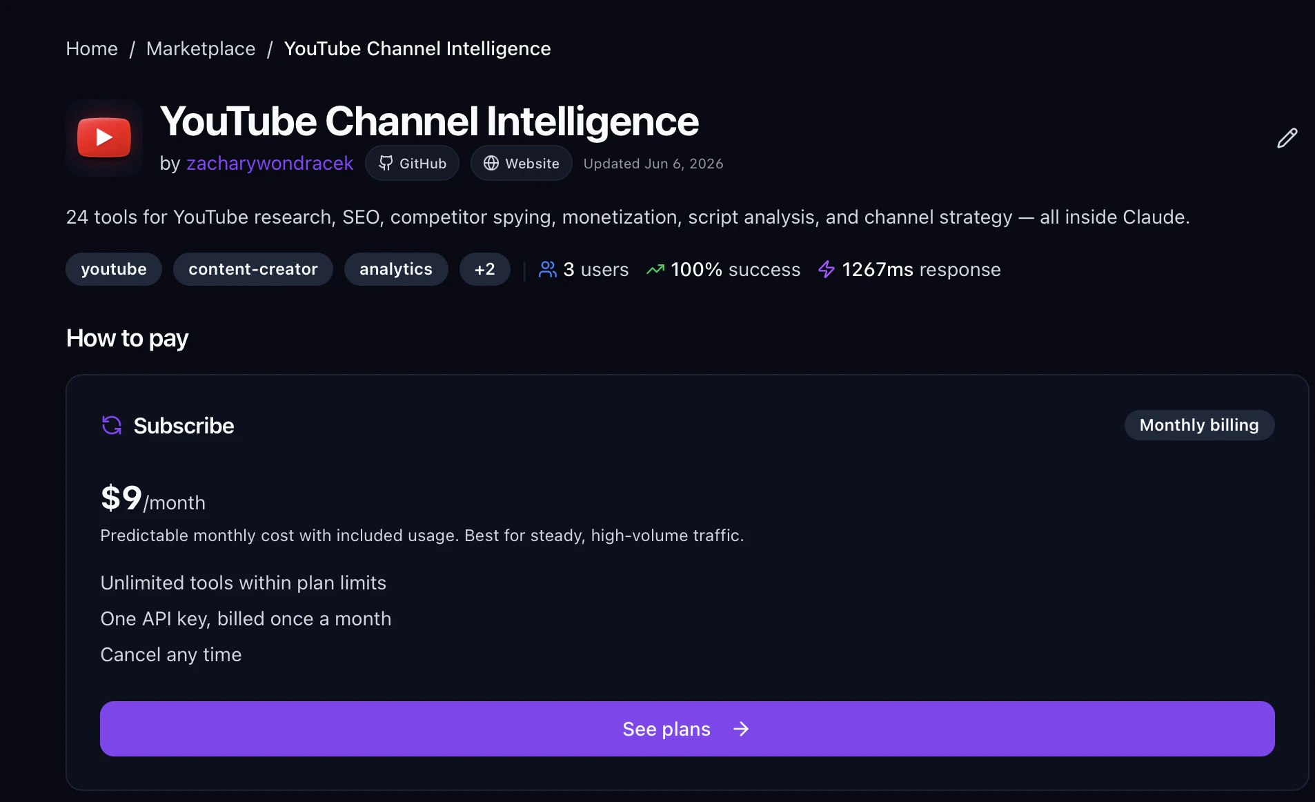 YouTube Channel Intelligence screenshot 2