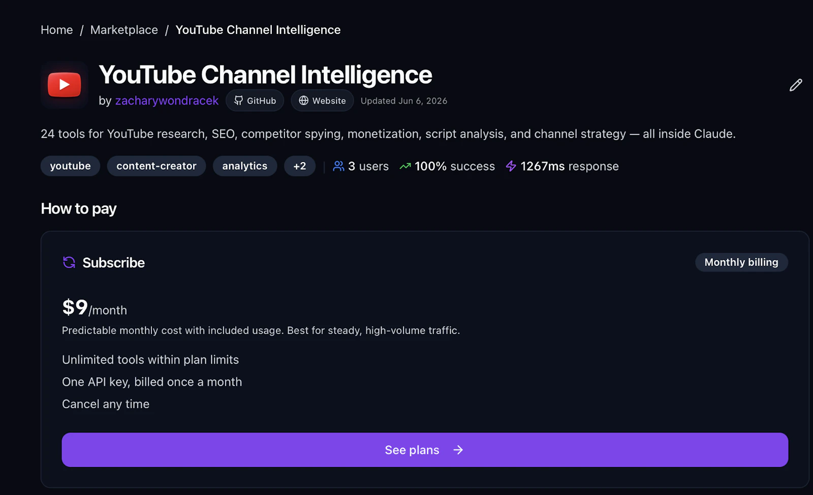 YouTube Channel Intelligence screenshot 2
