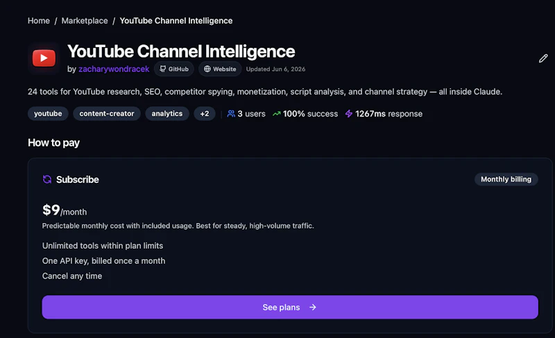 YouTube Channel Intelligence screenshot 2