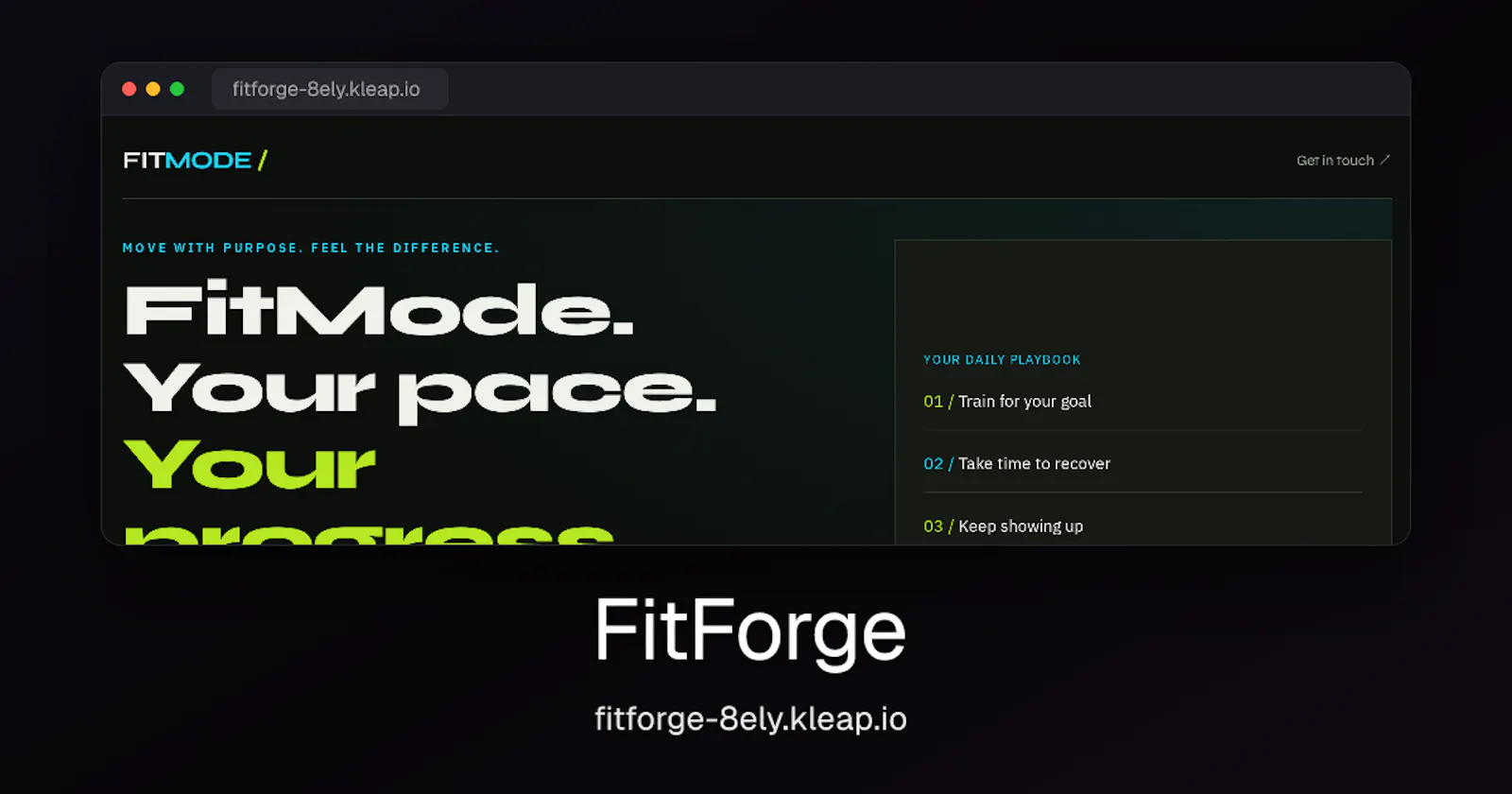 FitForge screenshot 1