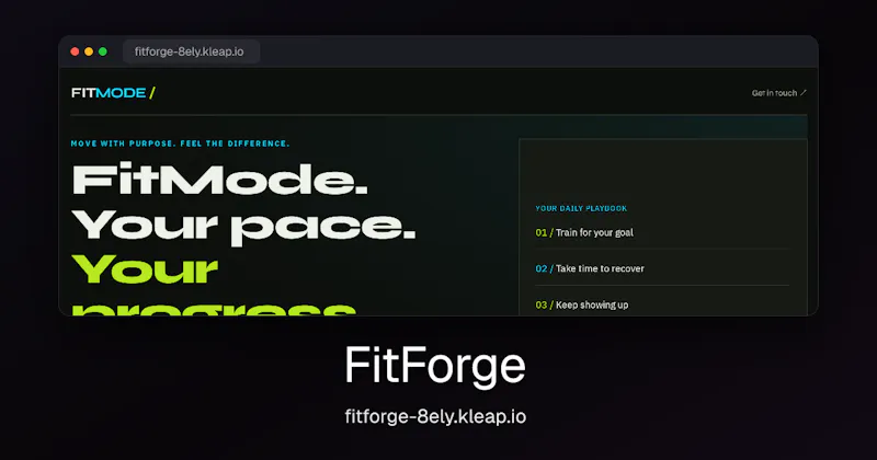 FitForge screenshot 1