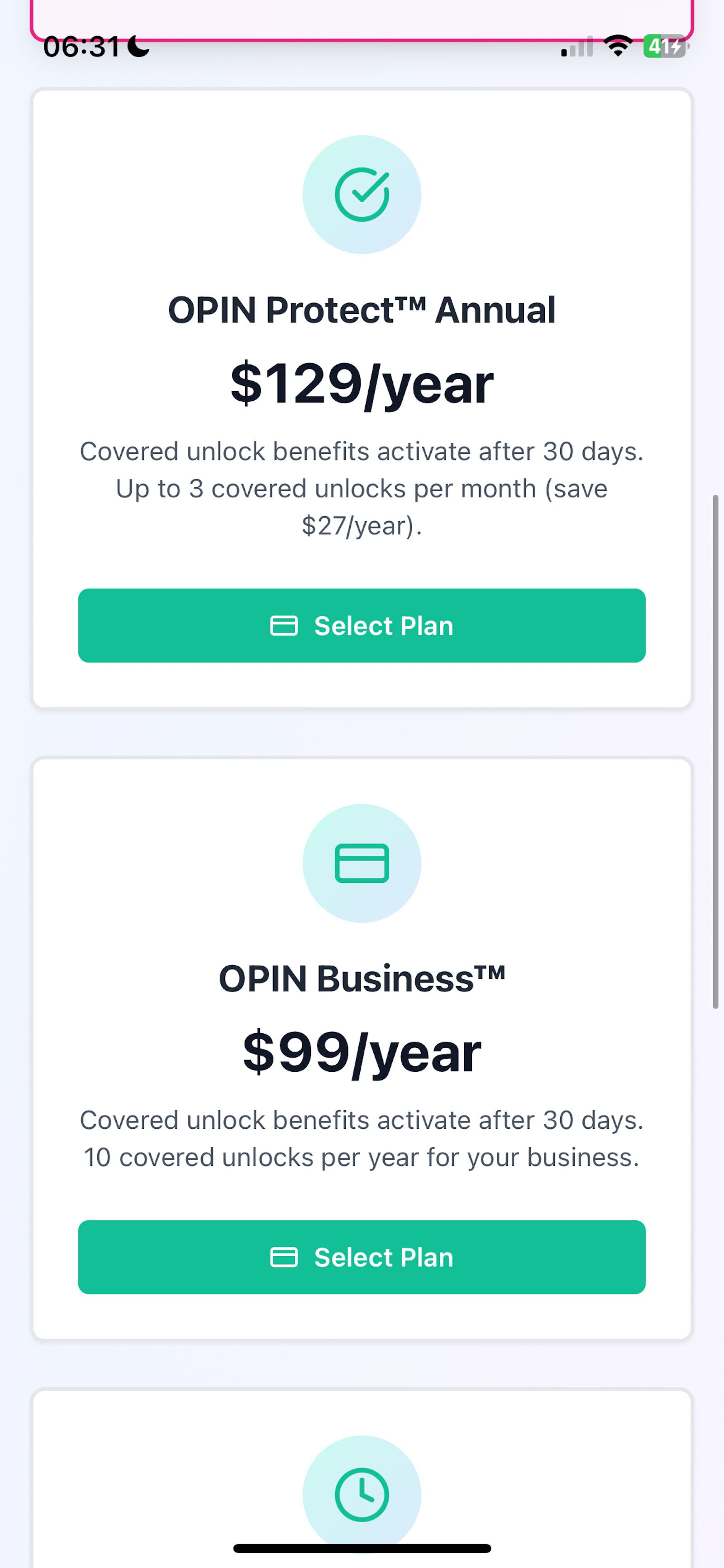 OPIN Unlock screenshot 2