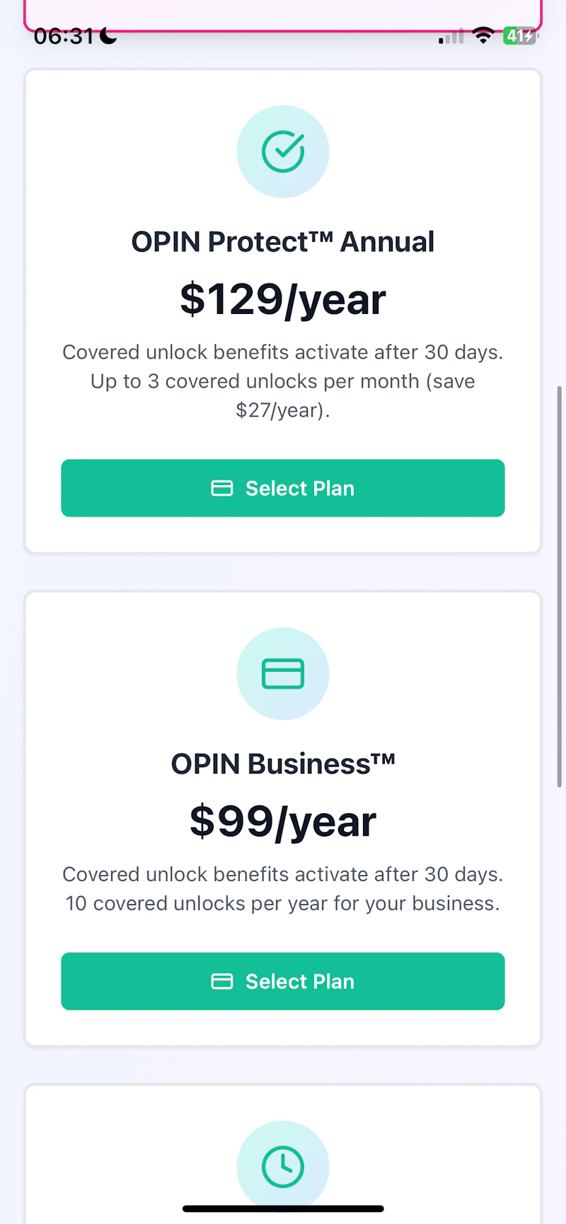 OPIN Unlock screenshot 2