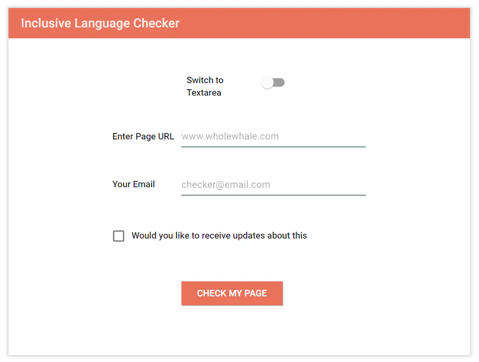 Inclusive Language Tool