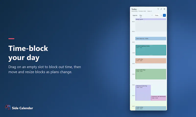 Side Calendar for Windows screenshot 4