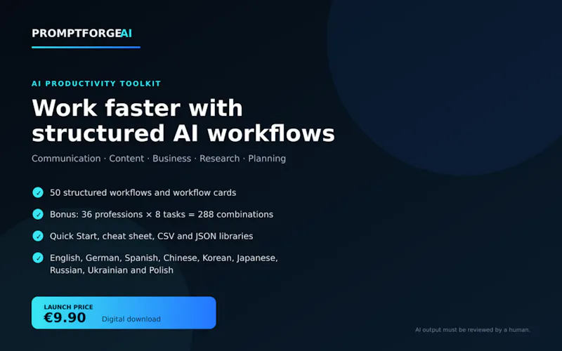 PromptForge AI Starter screenshot 1