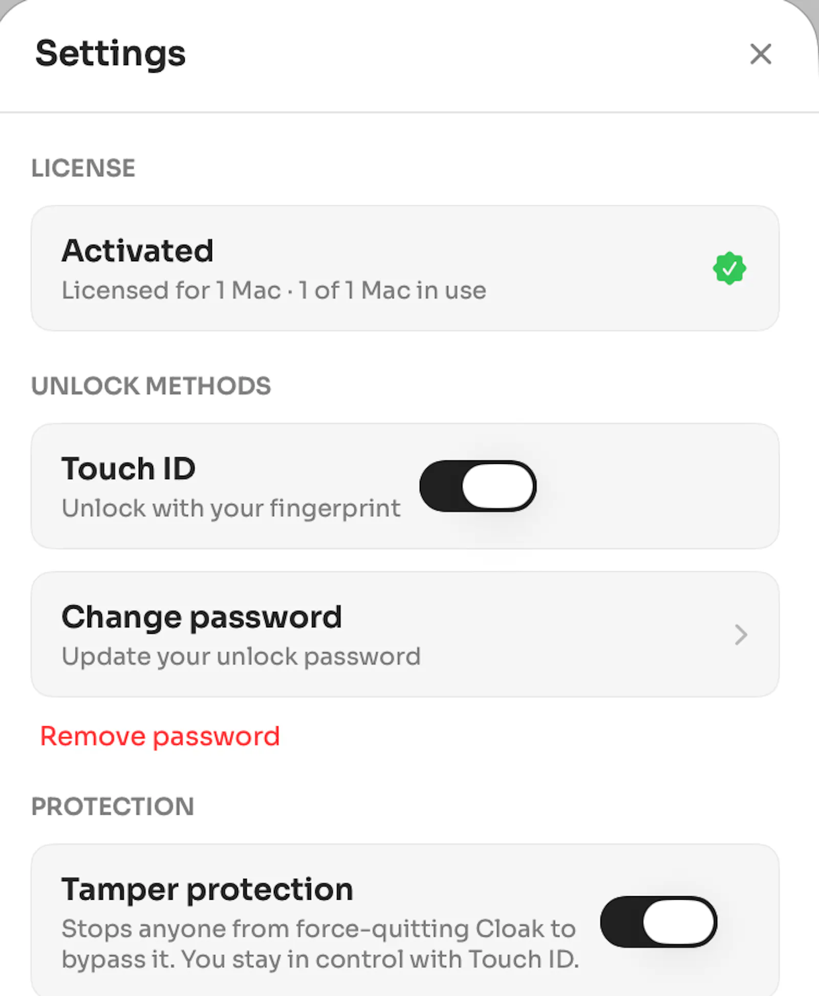 Cloak screenshot 2