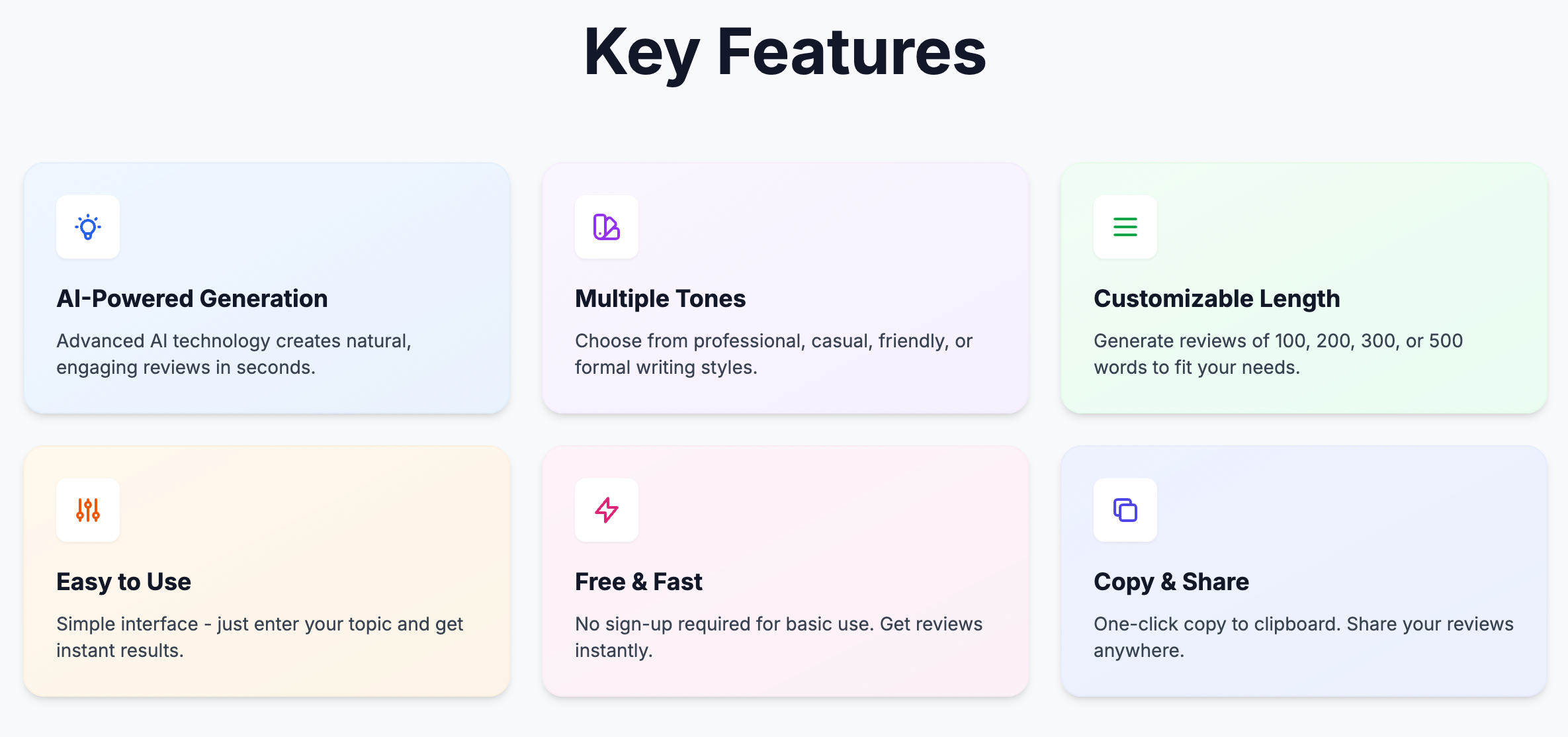 Review Generator - Screenshot 3 preview