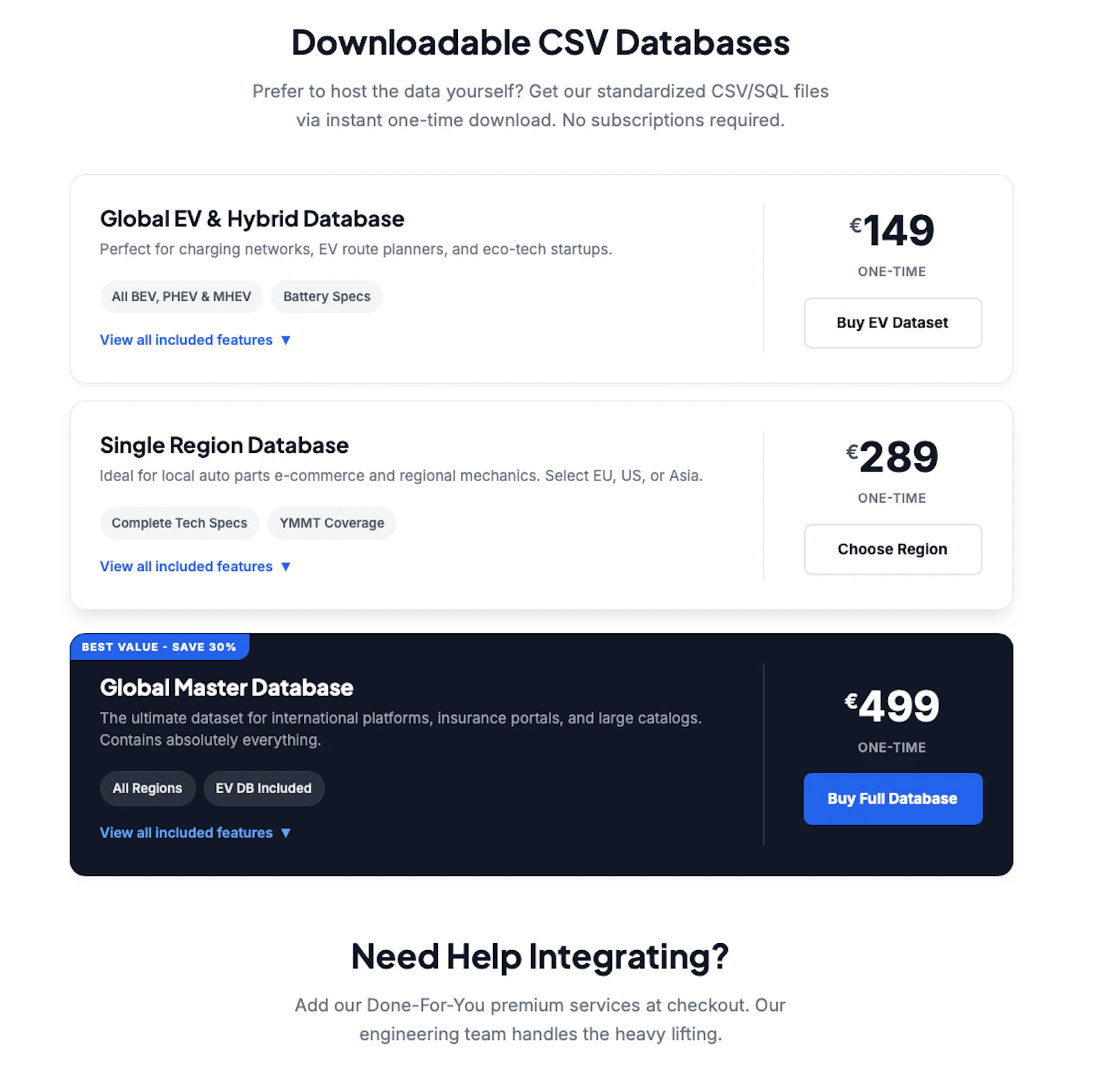 RevCarData Car Database API screenshot 3