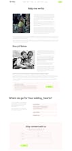 Donation nonprofit website template gallery image