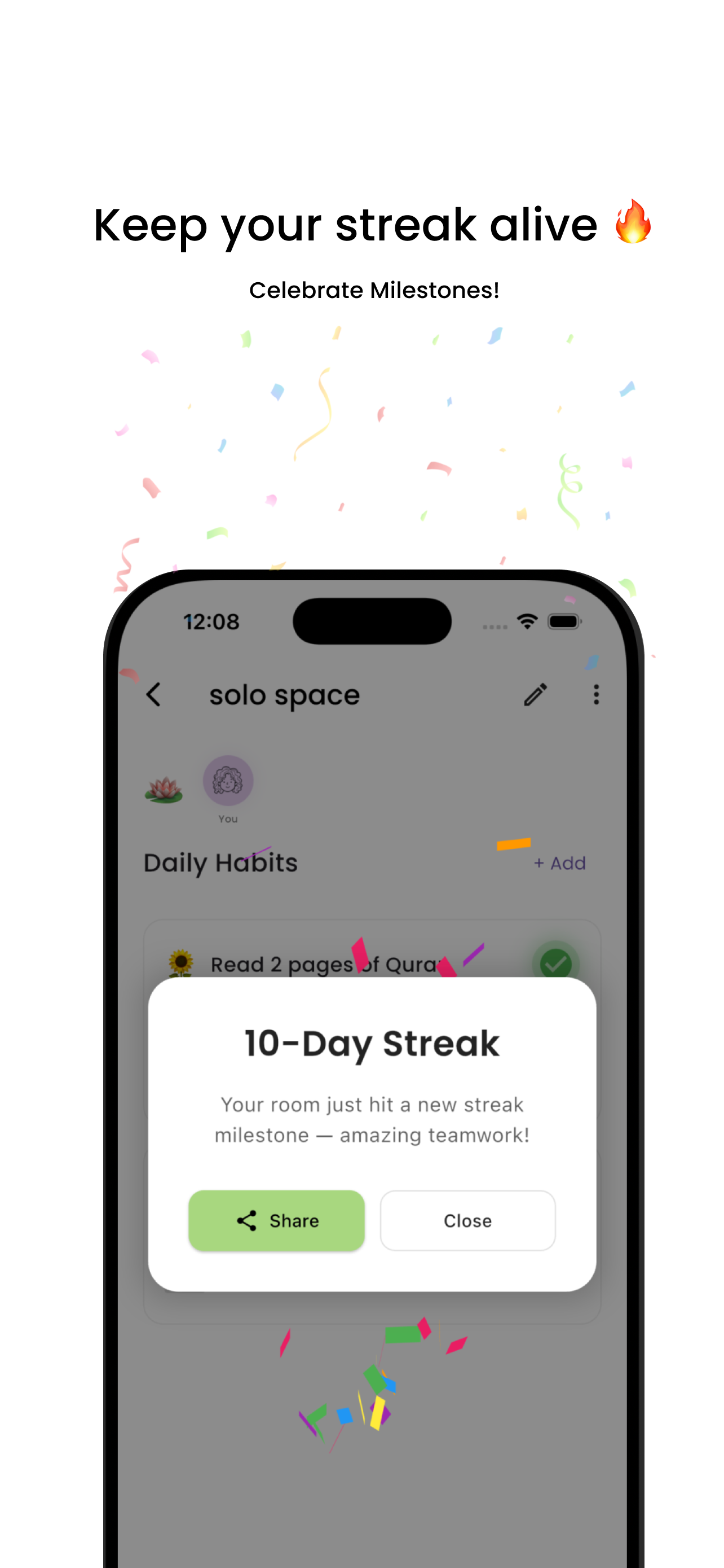 Bond - Group Habit Tracker - Screenshot 4 showing product features and functionality