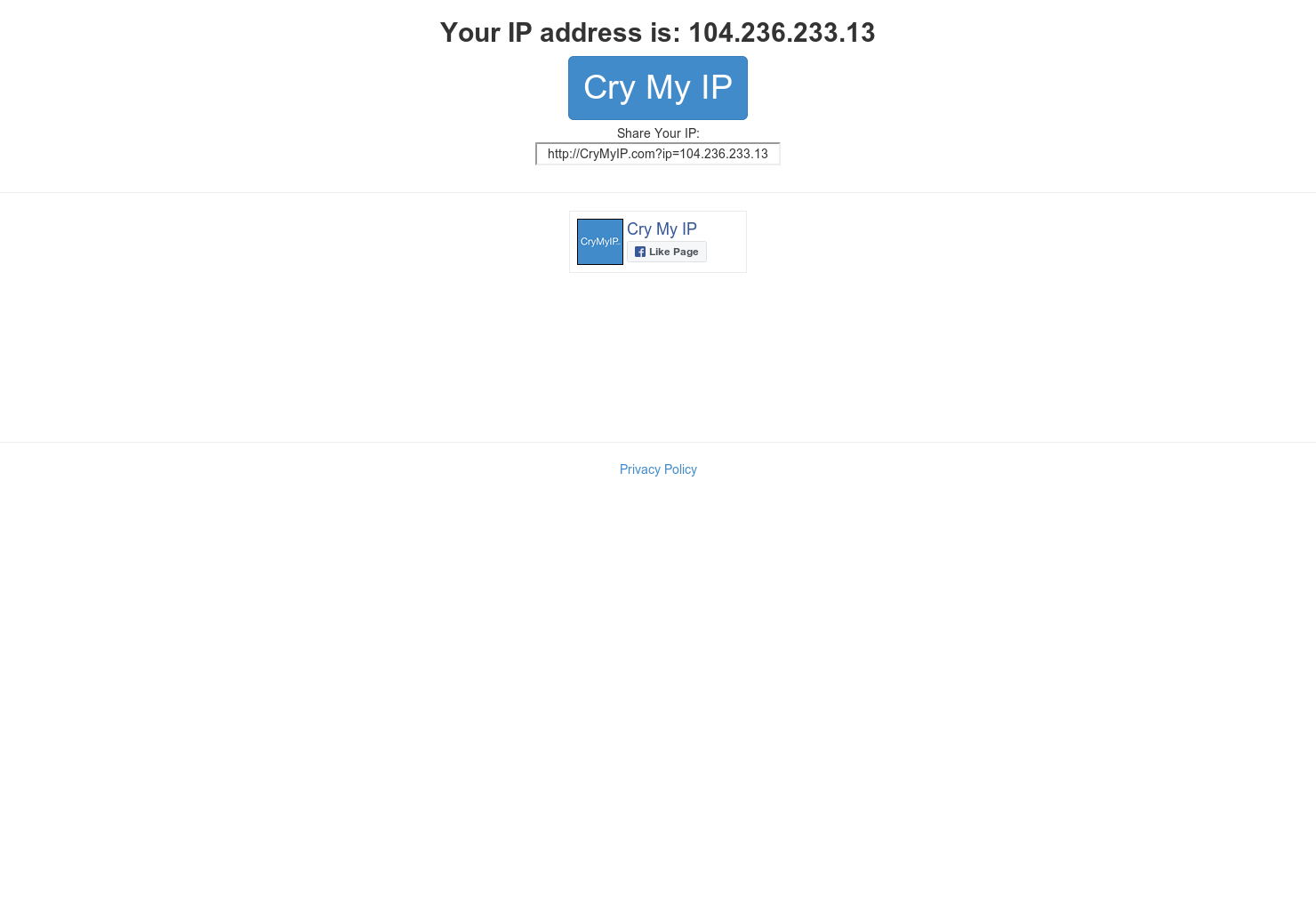 Cry My Ip