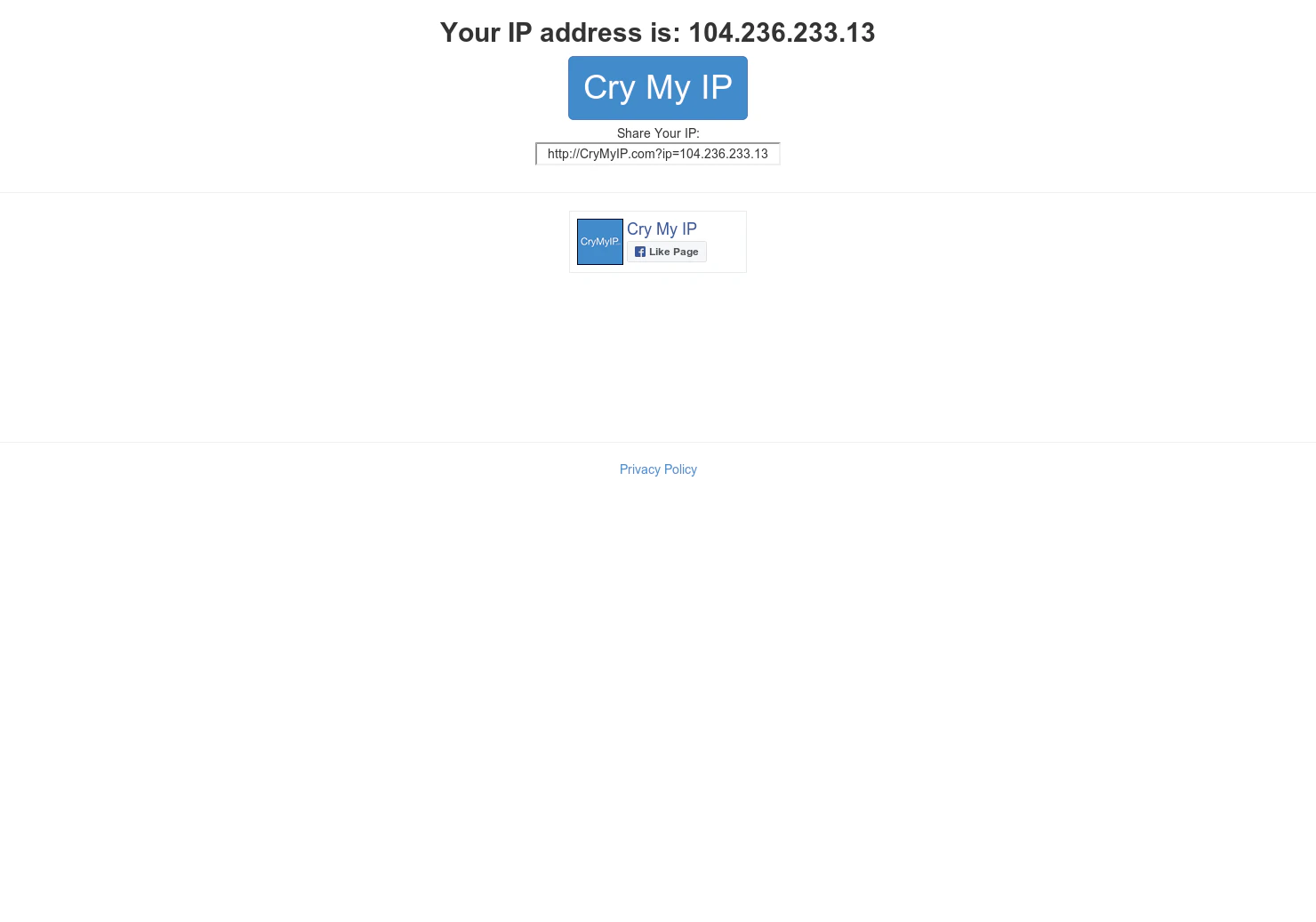 Cry My Ip