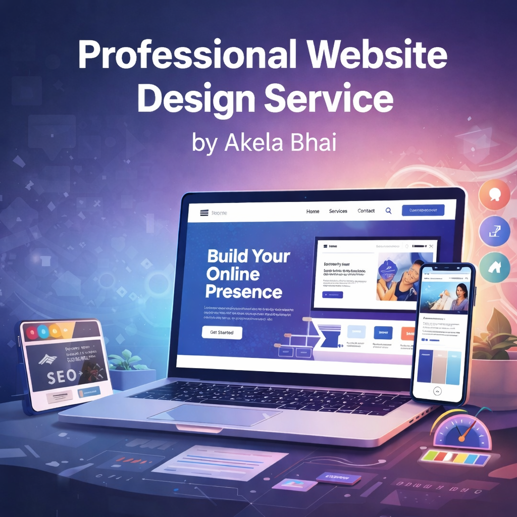 Akela Bhai Web Design - Screenshot 3 showing product features and functionality