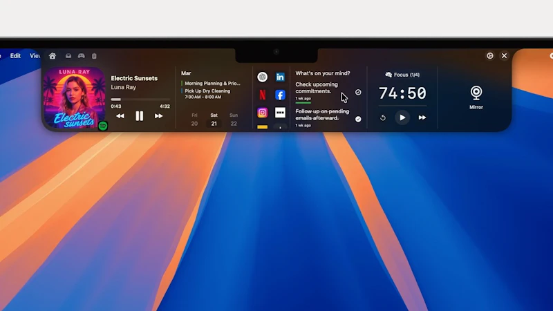 NotchNest AI screenshot 1 (video preview)