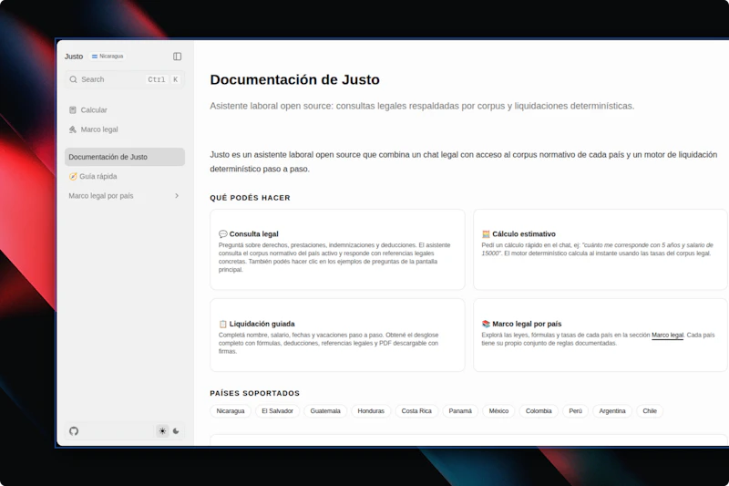 Justo screenshot 3