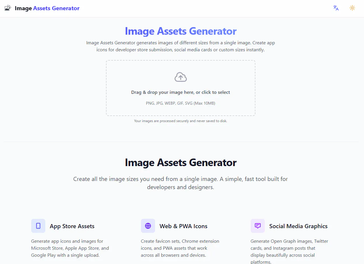 Image Assets Generator gallery image