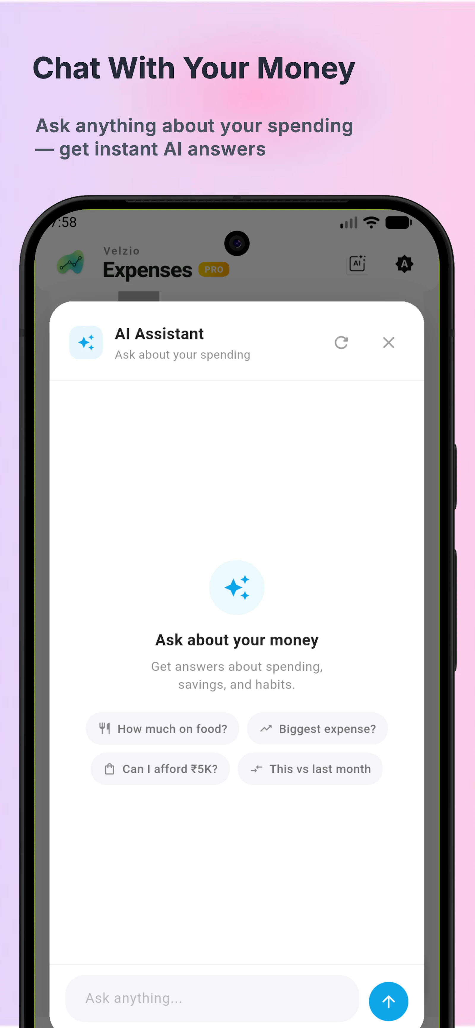 Velzio - AI Expense Tracker screenshot 5
